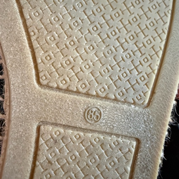 Tory Burch GUC Black Canvas Espadrille Women’s 8.5 - Picture 5 of 7